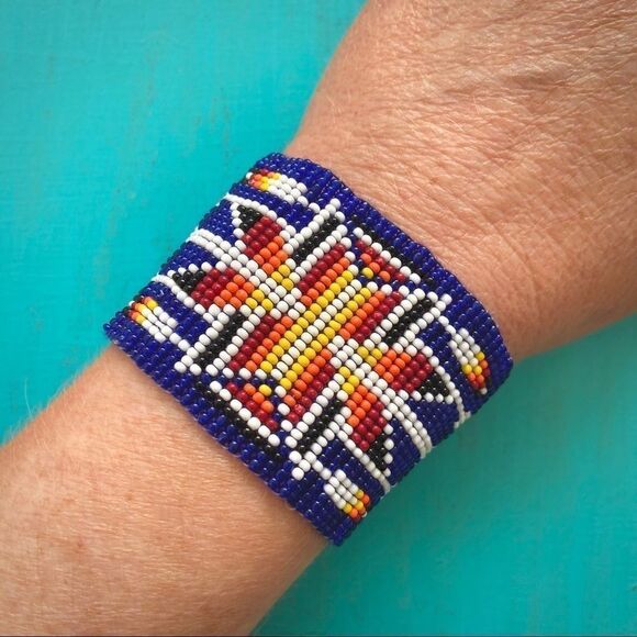 Gift Set of 2 Cuff Beaded Bracelets - Picture 2 of 11